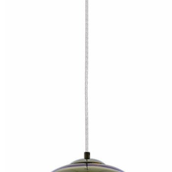 LED lubų šviestuvas, 3D stiklas, D200mm, chrominės bangelės