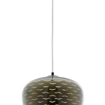 LED lubų šviestuvas, 3D stiklas, D290mm, chrominės bangelės