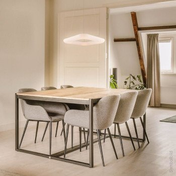 LED lubų šviestuvas, 38W, kvadratas, šilta balta šviesa