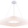 LED lubų šviestuvas, 50W, kvadratas, šilta balta šviesa