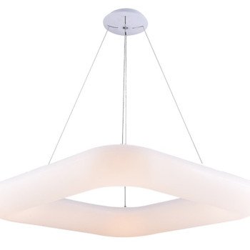 LED lubų šviestuvas, 50W, kvadratas, šilta balta šviesa
