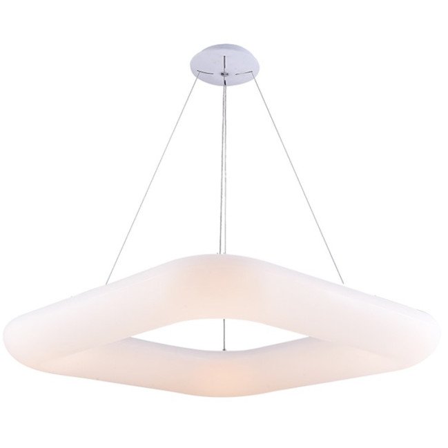 LED lubų šviestuvas, 50W, kvadratas, šilta balta šviesa