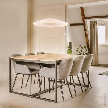 LED lubų šviestuvas, 50W, kvadratas, šilta balta šviesa