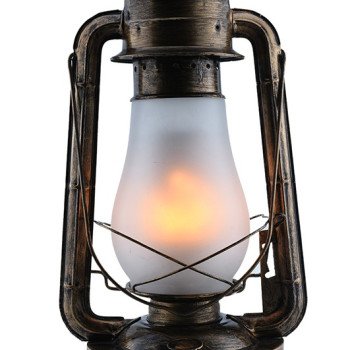 LED pakabinama lempa, 5W, bronzinė, žibalinės imitacija