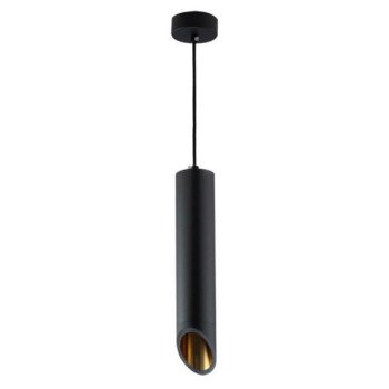 LED lubų šviestuvas, juodas, reflektorius auksinis, 300mm