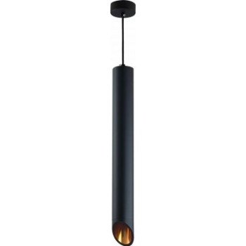 LED lubų šviestuvas, juodas, reflektorius auksinis, 500mm