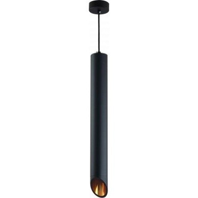 LED lubų šviestuvas, juodas, reflektorius auksinis, 500mm