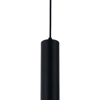 LED lubų šviestuvas, juodas, 500mm
