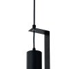 LED lubų šviestuvas, juodas, su rėmeliu, 200mm