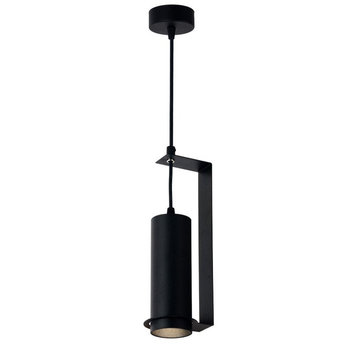 LED lubų šviestuvas, juodas, su rėmeliu, 200mm