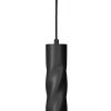 LED lubų šviestuvas, suktas, juodas, 300mm