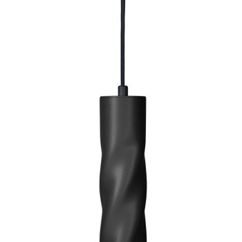 LED lubų šviestuvas, suktas, juodas, 300mm