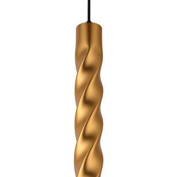 LED lubų šviestuvas, suktas, auksinis, 300mm