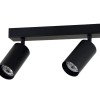 LED taškinis šviestuvas, 2 lemputės, juodas LED taškinis šviestuvas, 2 lemputės, juodas