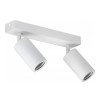 LED taškinis šviestuvas, 2 lemputės, baltas LED taškinis šviestuvas, 2 lemputės, baltas