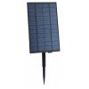 LED lauko saulės girlianda, 10m, 20 lizdų, G50, skaidrios lemputės, šilta balta šviesa