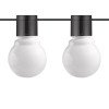 LED lauko saulės girlianda, 7m, 20 lizdų, G50, matinės lemputės, šilta balta šviesa LED lauko saulės girlianda, 7m, 20 lizdų, G50, matinės lemputės, šilta balta šviesa