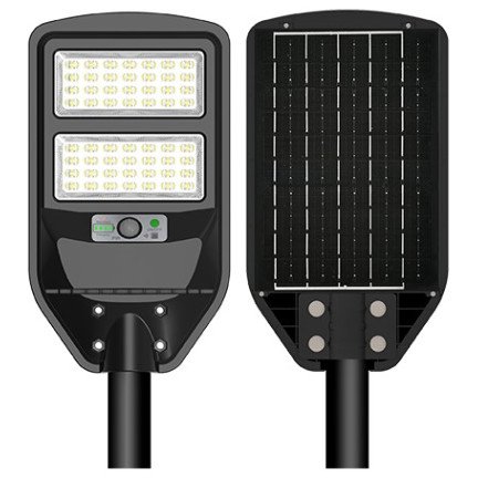 LED saulės gatvės šviestuvas, nuotolinis valdymas, 8W, šalta balta šviesa
