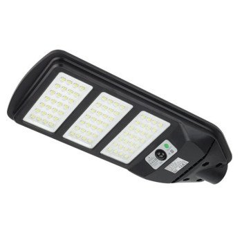LED saulės gatvės šviestuvas, nuotolinis valdymas, 12W, šalta balta šviesa