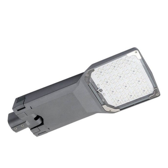 LED gatvės šviestuvas, reguliuojamas spindulys, NEMA lizdas, temdomas, 100W, šalta balta šviesa