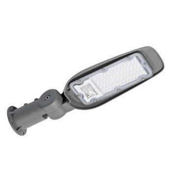 LED gatvės šviestuvas, reguliuojamas spindulys, 20W, neutrali balta šviesa