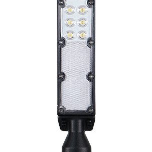 LED gatvės šviestuvas, reguliuojamas spindulys, 3 metai garantija, 100Lm/W, 30W, šalta balta šviesa