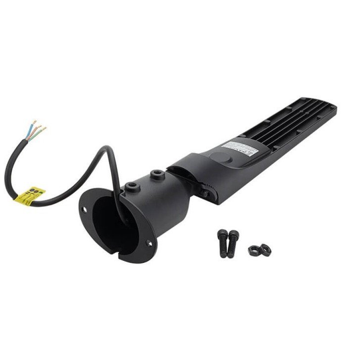 LED gatvės šviestuvas, reguliuojamas spindulys, 3 metai garantija, 100Lm/W, 50W, neutrali balta šviesa