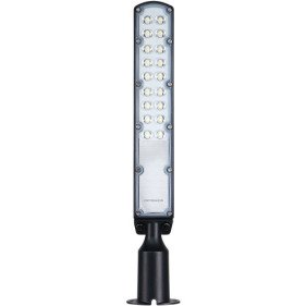 LED gatvės šviestuvas, reguliuojamas spindulys, 3 metai garantija, dienos/nakties sensorius, 100Lm/W, 50W, neutrali balta šviesa
