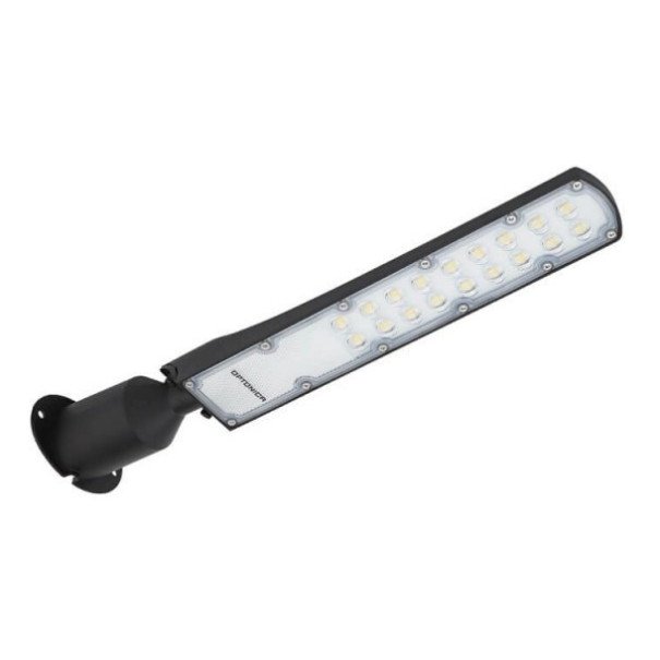 LED gatvės šviestuvas, reguliuojamas spindulys, 3 metai garantija, dienos/nakties sensorius, 100Lm/W, 50W, neutrali balta šviesa