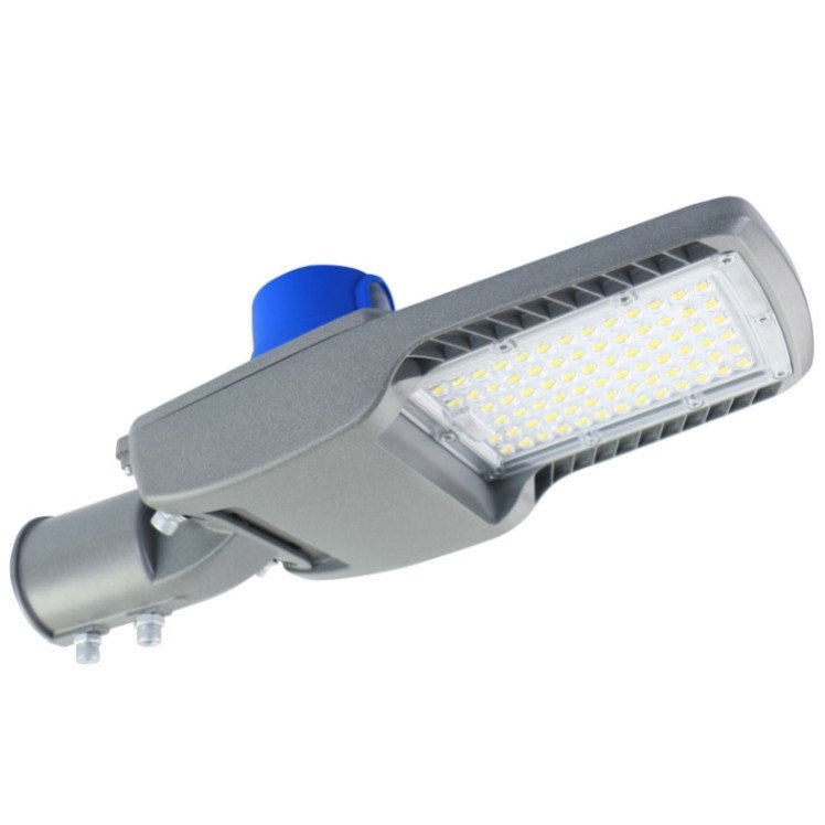 LED gatvės šviestuvas, reguliuojamas spindulys, 50W, šalta balta šviesa, NEMA jungtis