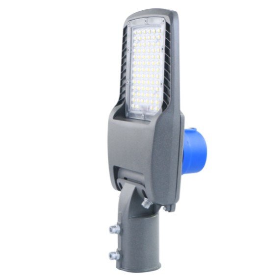 LED gatvės šviestuvas, reguliuojamas spindulys, 50W, šalta balta šviesa, NEMA jungtis