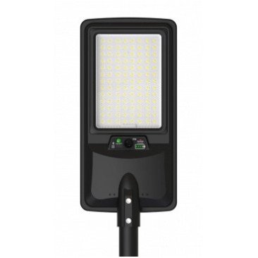 LED saulės gatvės šviestuvas, nuotolinis valdymas, 18W, šalta balta šviesa