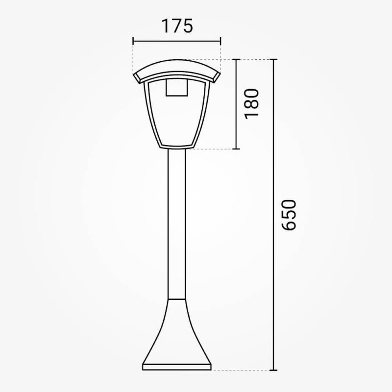 LED vejos lempa, 60cm, matinė, balta