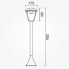 LED vejos lempa, 90cm, matinė, balta LED vejos lempa, 90cm, matinė, balta