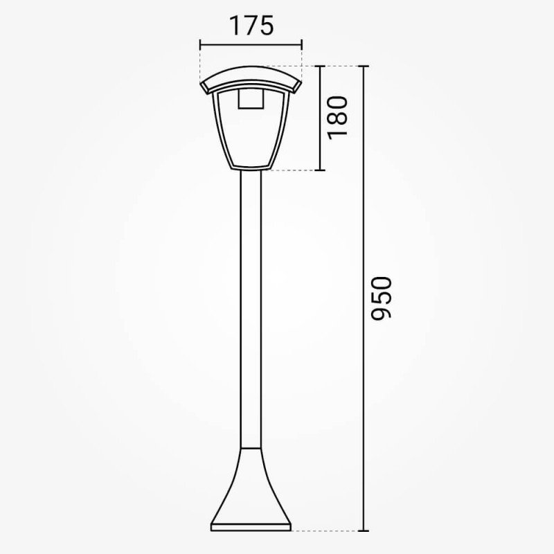 LED vejos lempa, 90cm, matinė, balta LED vejos lempa, 90cm, matinė, balta