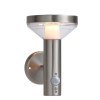 LED saulės sieninis Up šviestuvas, PIR jutiklis, poliruotas metalas, 2W, šilta balta šviesa LED saulės sieninis Up šviestuvas, PIR jutiklis, poliruotas metalas, 2W, šilta balta šviesa