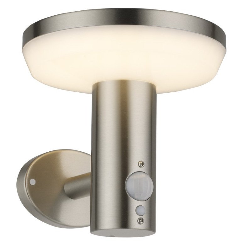 LED saulės sieninis Up šviestuvas, PIR jutiklis, poliruotas metalas, 4.4W, šilta balta šviesa LED saulės sieninis Up šviestuvas, PIR jutiklis, poliruotas metalas, 4.4W, šilta balta šviesa