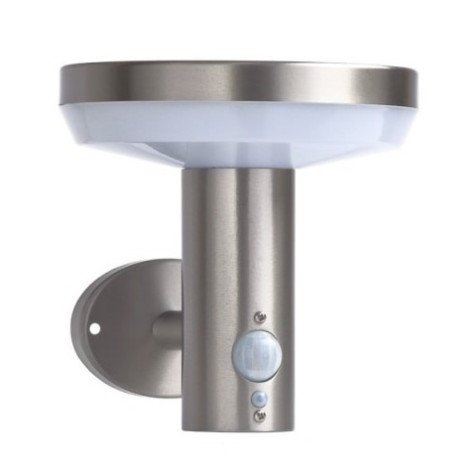 LED saulės sieninis Up šviestuvas, PIR jutiklis, poliruotas metalas, 4.4W, šilta balta šviesa LED saulės sieninis Up šviestuvas, PIR jutiklis, poliruotas metalas, 4.4W, šilta balta šviesa