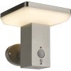 LED saulės sieninis Up šviestuvas, PIR jutiklis, šlifuotas aliuminis, 4.4W, šilta balta šviesa LED saulės sieninis Up šviestuvas, PIR jutiklis, šlifuotas aliuminis, 4.4W, šilta balta šviesa