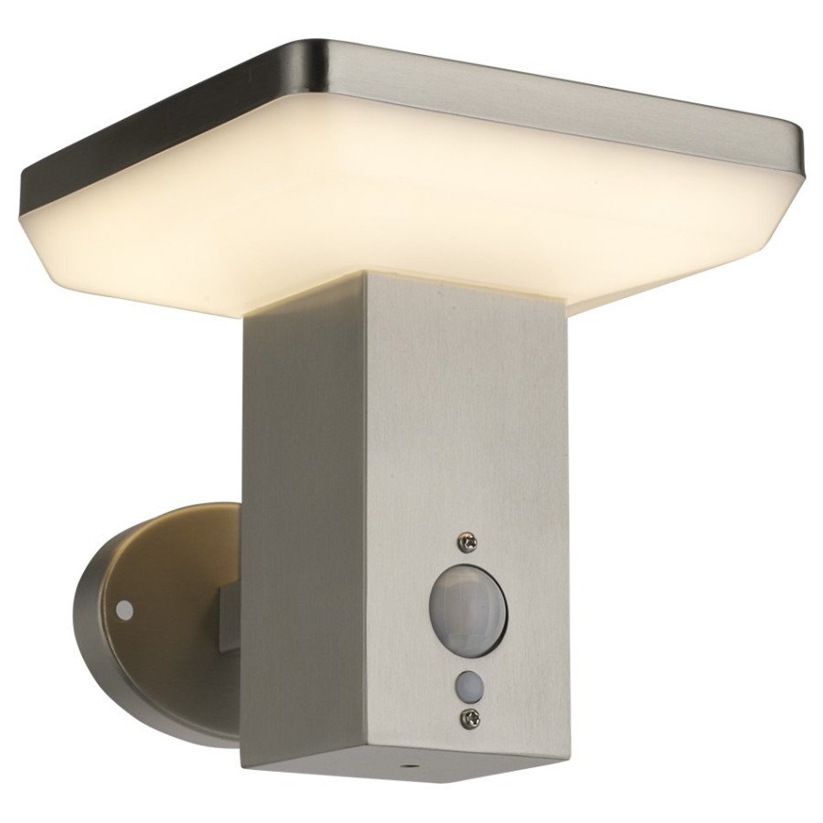 LED saulės sieninis Up šviestuvas, PIR jutiklis, šlifuotas aliuminis, 4.4W, šilta balta šviesa LED saulės sieninis Up šviestuvas, PIR jutiklis, šlifuotas aliuminis, 4.4W, šilta balta šviesa