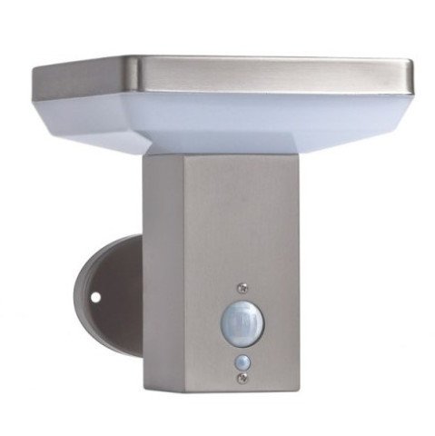LED saulės sieninis Up šviestuvas, PIR jutiklis, šlifuotas aliuminis, 4.4W, šilta balta šviesa LED saulės sieninis Up šviestuvas, PIR jutiklis, šlifuotas aliuminis, 4.4W, šilta balta šviesa