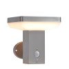 LED saulės sieninis Up šviestuvas, PIR jutiklis, šlifuotas aliuminis, 4.4W, šilta balta šviesa LED saulės sieninis Up šviestuvas, PIR jutiklis, šlifuotas aliuminis, 4.4W, šilta balta šviesa
