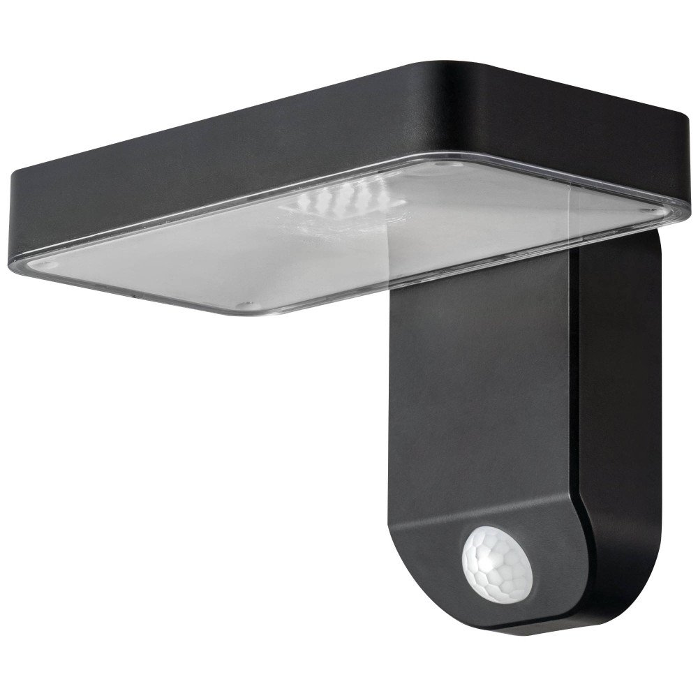 LED saulės sieninis šviestuvas, juodas, kvadratinis, 9W, šilta balta šviesa LED saulės sieninis šviestuvas, juodas, kvadratinis, 9W, šilta balta šviesa
