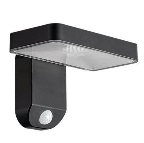 LED saulės sieninis šviestuvas, juodas, kvadratinis, 9W, šilta balta šviesa LED saulės sieninis šviestuvas, juodas, kvadratinis, 9W, šilta balta šviesa