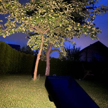 LED saulės šviestuvas 2W, įsmeigiamas, šilta balta šviesa