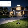 LED saulės sodo šviestuvas, 15W, RGB spalvos