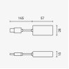 LAN to USB-A adapteris