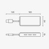Daliklis, USB 3.0 Type-A į 4 portus USB 3.0