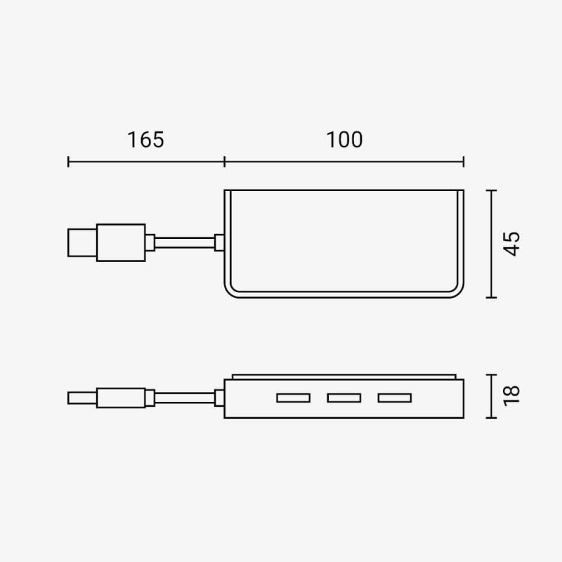 Daliklis, USB 3.0 Type-A į 4 portus USB 3.0