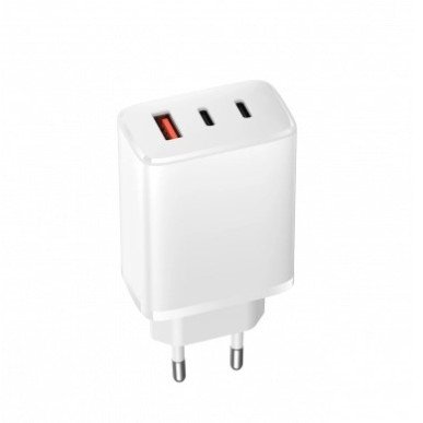 Įkrovimo daliklis, USB 1xTYPE-A, 2xTYPE-C, 65W
